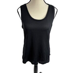 Calia Womens Athletic Tank Top Mesh Breathable Sleeveless Size S Black